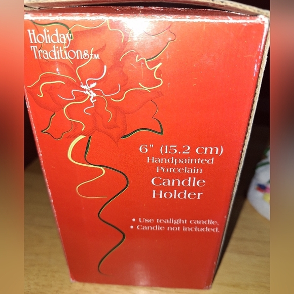 A Hallmark Holiday Traditions 6" Teddy Bear Candle Holder. Pre-loved - Picture 3 of 5